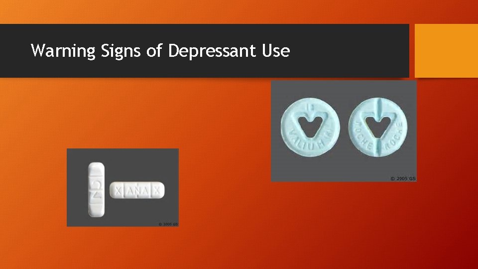 Warning Signs of Depressant Use 