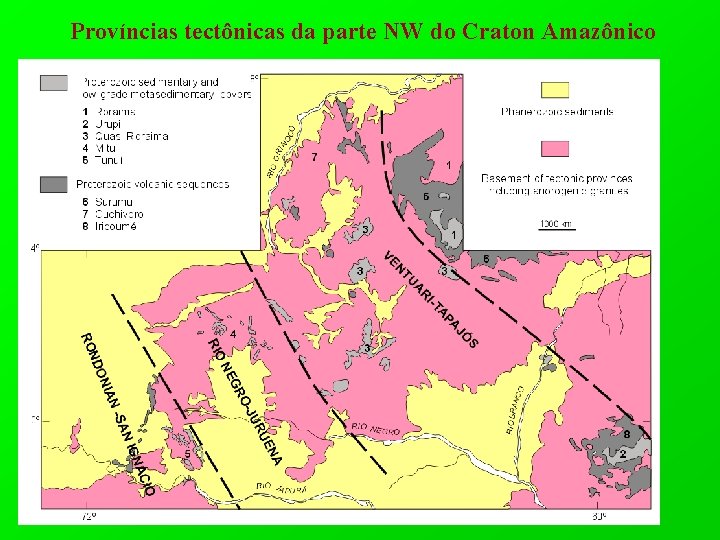 Províncias tectônicas da parte NW do Craton Amazônico 