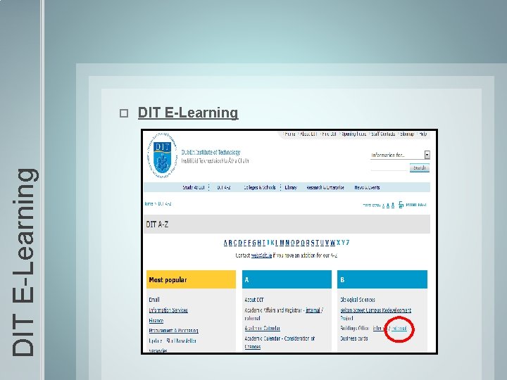 DIT E-Learning 
