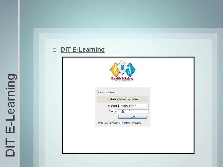 DIT E-Learning terry. mah er dit 