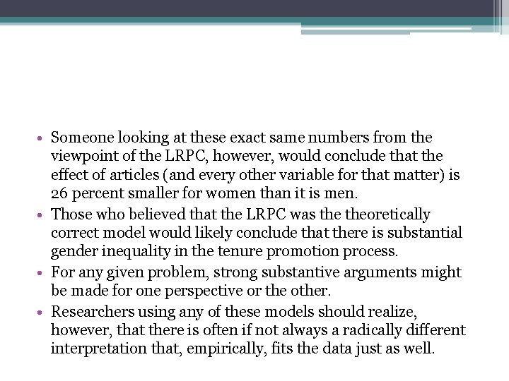  • Someone looking at these exact same numbers from the viewpoint of the