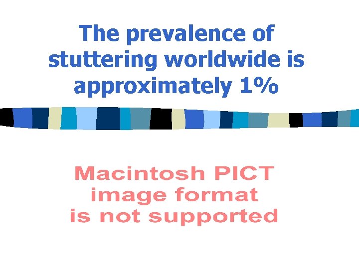 The prevalence of stuttering worldwide is approximately 1% 