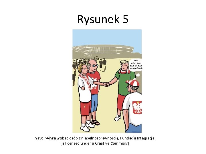 Rysunek 5 Savoir-vivre wobec osób z niepełnosprawnością, Fundacja Integracja (is licensed under a Creative