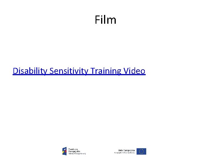 Film Disability Sensitivity Training Video 