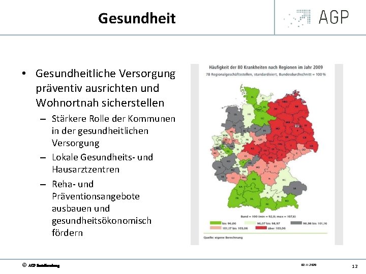 Gesundheit • Gesundheitliche Versorgung präventiv ausrichten und Wohnortnah sicherstellen – Stärkere Rolle der Kommunen