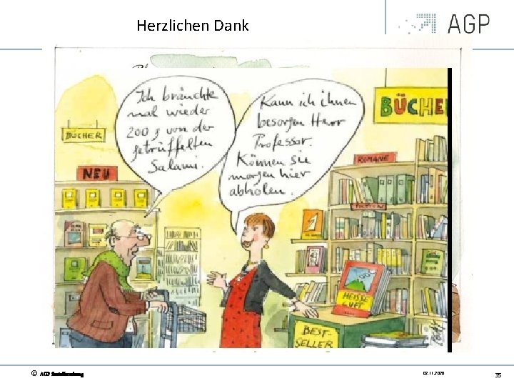 Herzlichen Dank © AGP Sozialforschung 02. 11. 2020 35 