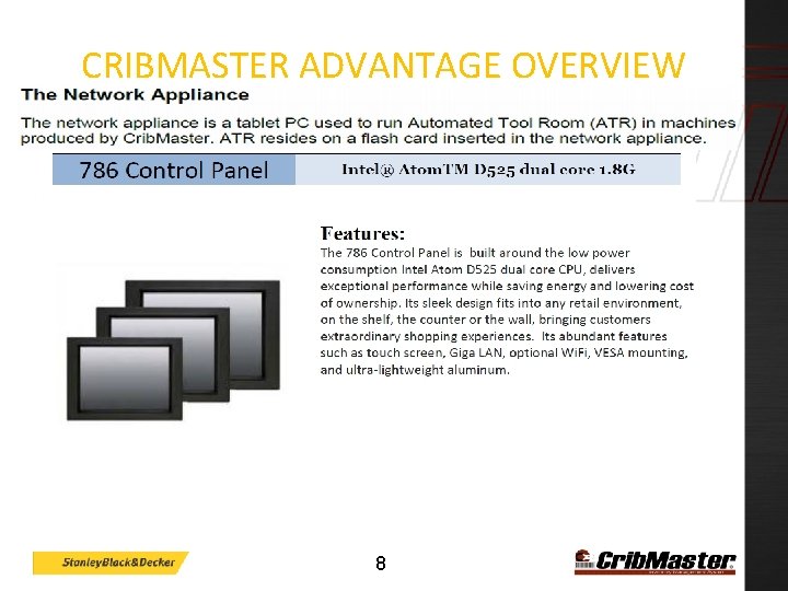 CRIBMASTER ADVANTAGE OVERVIEW 8 