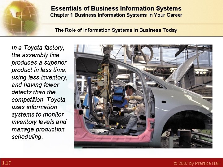 Essentials of Business Information Systems Chapter 1 Business Information Systems in Your Career The