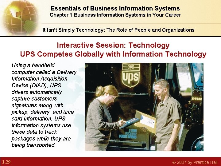 Essentials of Business Information Systems Chapter 1 Business Information Systems in Your Career It