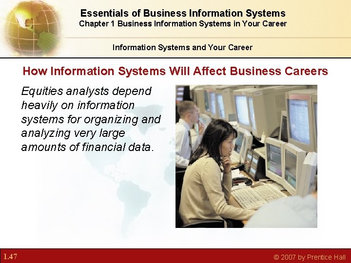 Essentials of Business Information Systems Chapter 1 Business Information Systems in Your Career Information