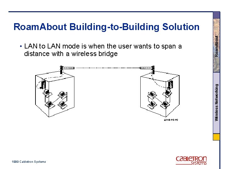 Wireless Networking • LAN to LAN mode is when the user wants to span