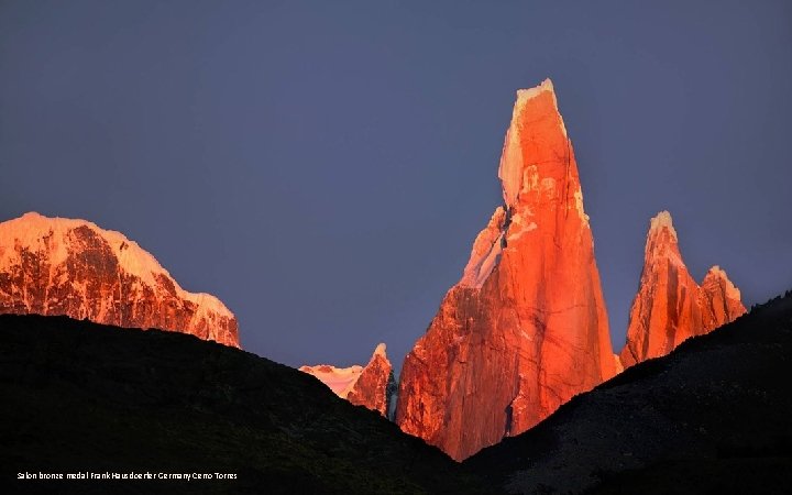 Salon bronze medal Frank Hausdoerfer Germany Cerro Torres 