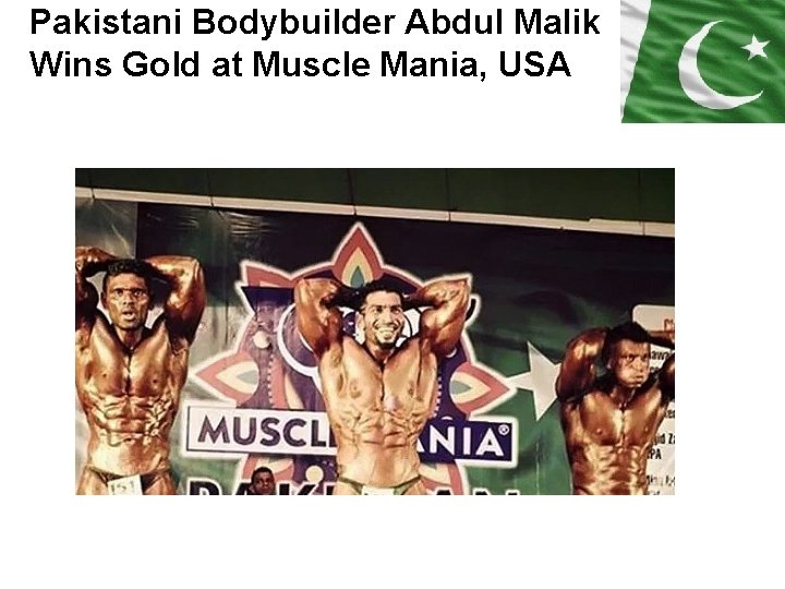 Pakistani Bodybuilder Abdul Malik Wins Gold at Muscle Mania, USA 