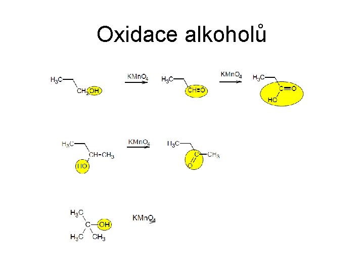 Oxidace alkoholů Oxidace alkoholů