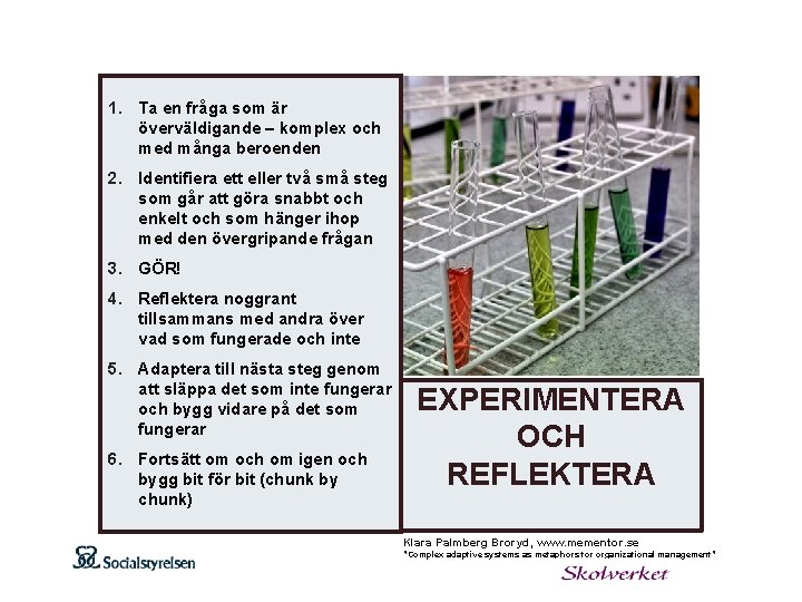 1. Ta en fråga som är överväldigande – komplex och med många beroenden 2.