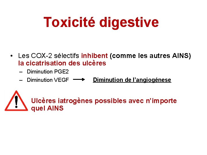 Pharmacologie Clinique des AntiInflammatoires Non strodiens Effets ...