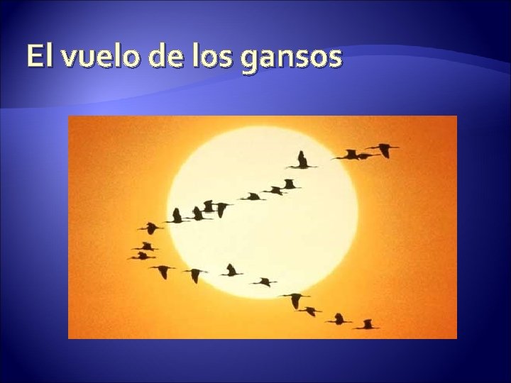 El vuelo de los gansos 