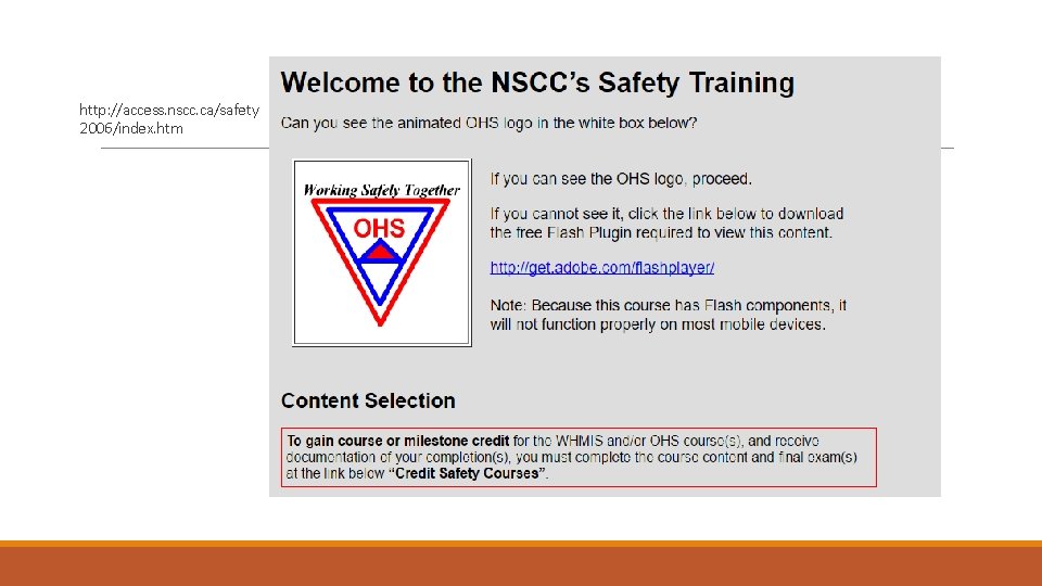 http: //access. nscc. ca/safety 2006/index. htm 