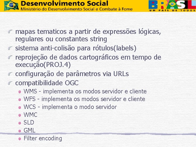 mapas tematicos a partir de expressões lógicas, regulares ou constantes string sistema anti-colisão para