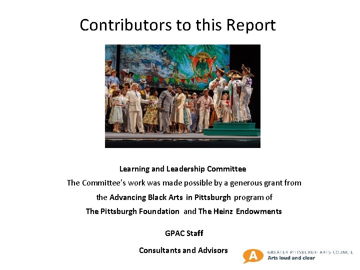 Contributors to this Report Learning and Leadership Committee The Committee’s work was made possible