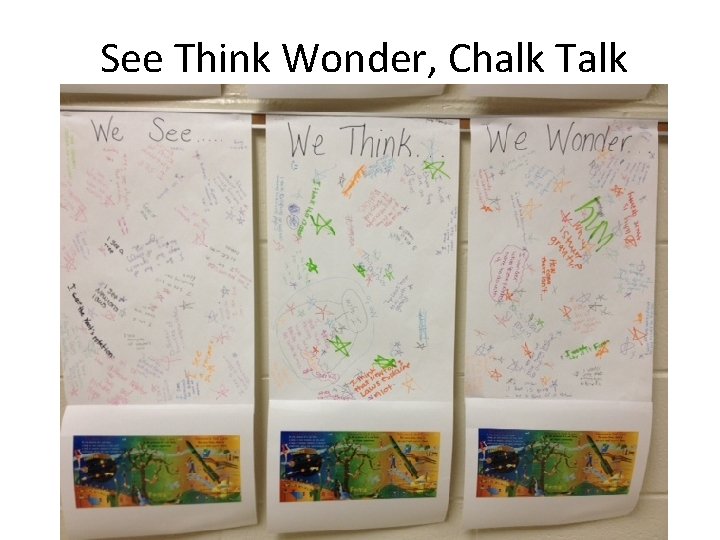 See Think Wonder, Chalk Talk 