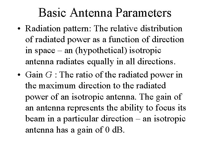 Antenna Primer Wang Ng References Balanis Antenna Theory