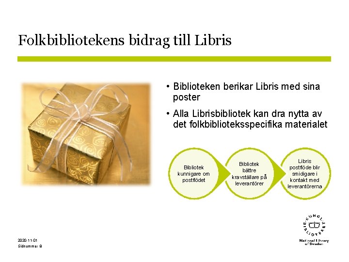 Folkbibliotekens bidrag till Libris • Biblioteken berikar Libris med sina poster • Alla Librisbibliotek