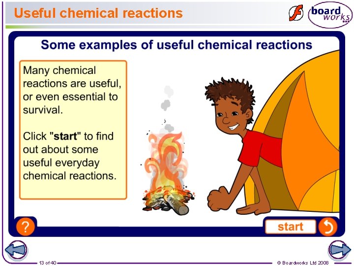 Useful chemical reactions 13 of 40 © Boardworks Ltd 2008 