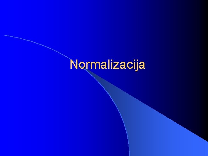 Normalizacija 