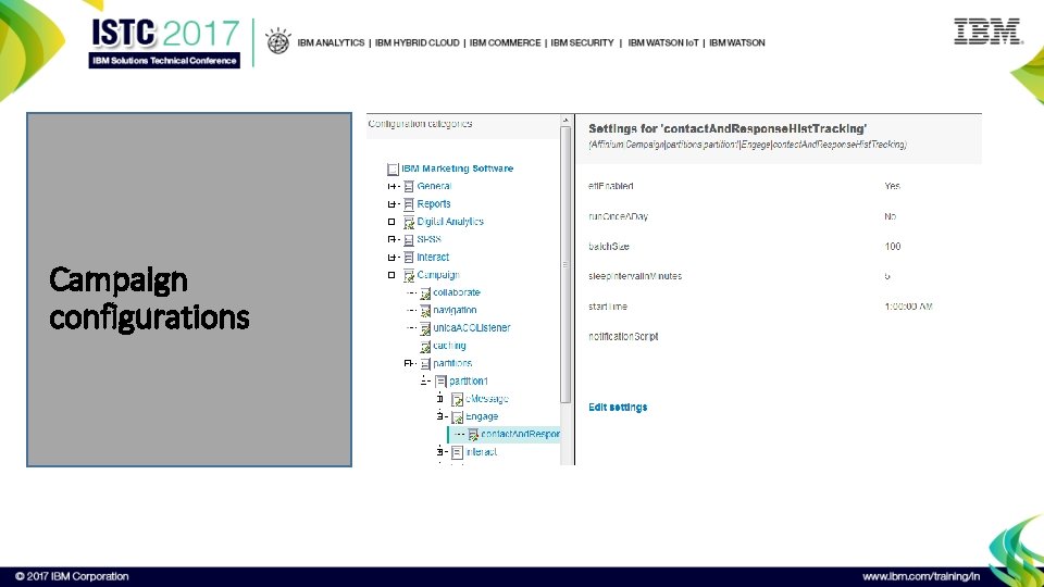 Campaign configurations 