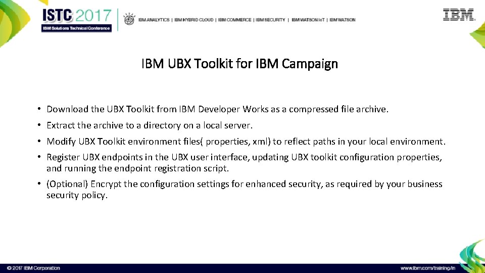 IBM UBX Toolkit for IBM Campaign • Download the UBX Toolkit from IBM Developer