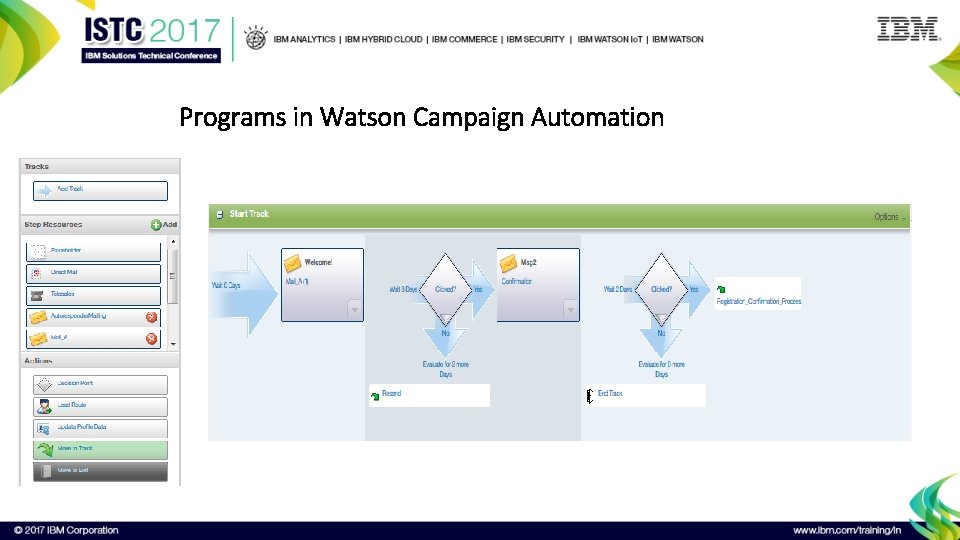 Programs in Watson Campaign Automation 