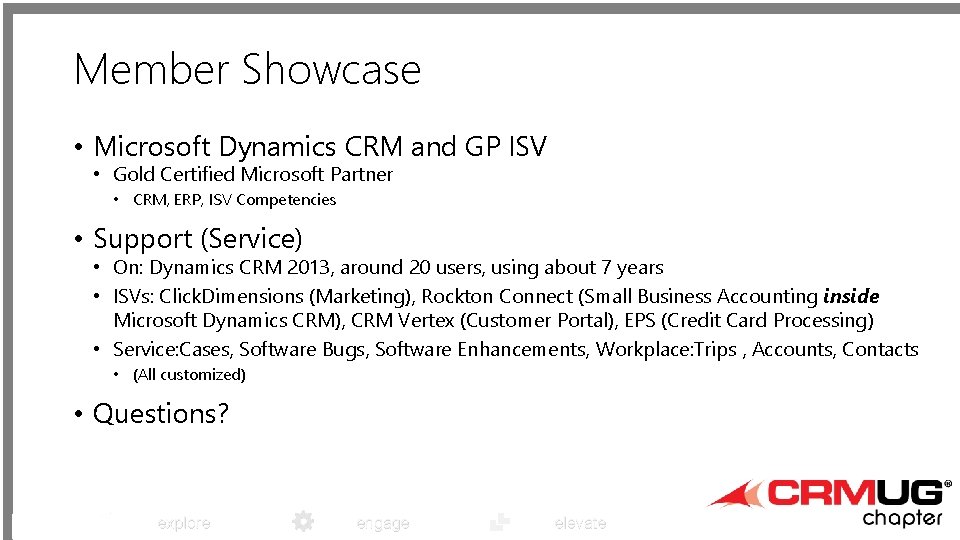 Member Showcase • Microsoft Dynamics CRM and GP ISV • Gold Certified Microsoft Partner