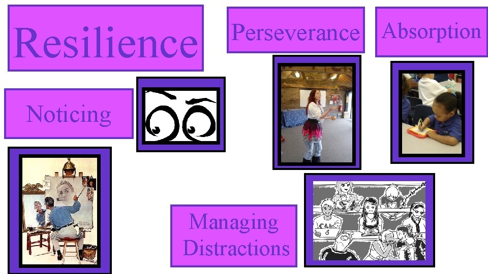 Resilience Perseverance Absorption Noticing Managing Distractions 