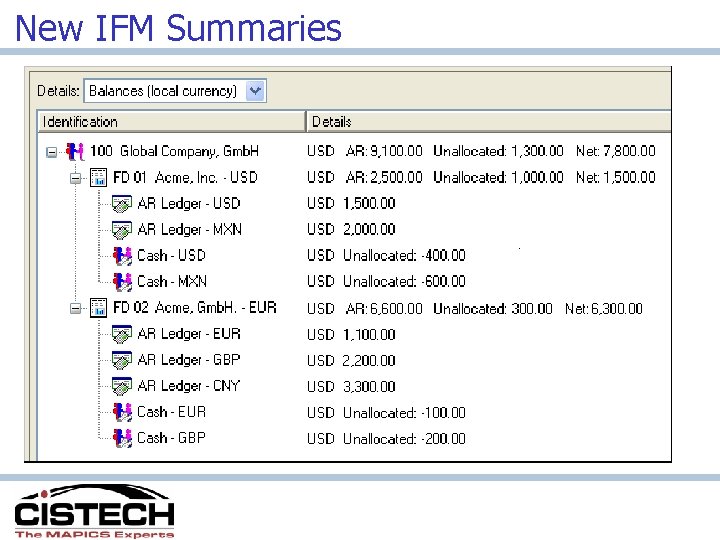 New IFM Summaries 