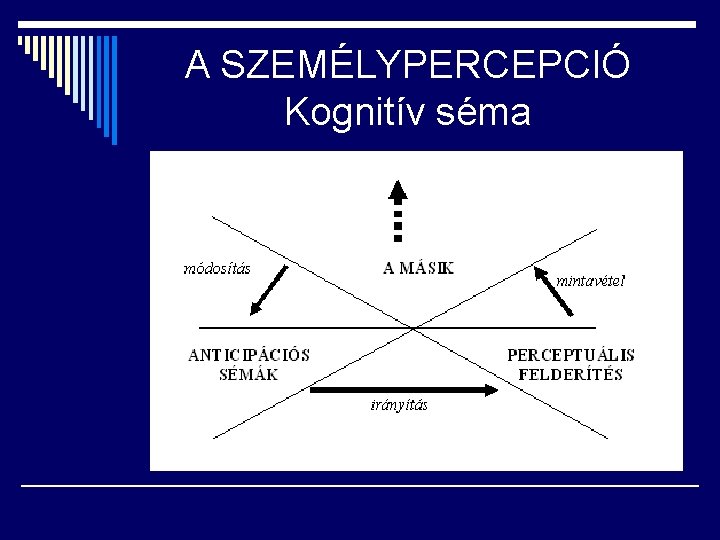 A SZEMÉLYPERCEPCIÓ Kognitív séma 