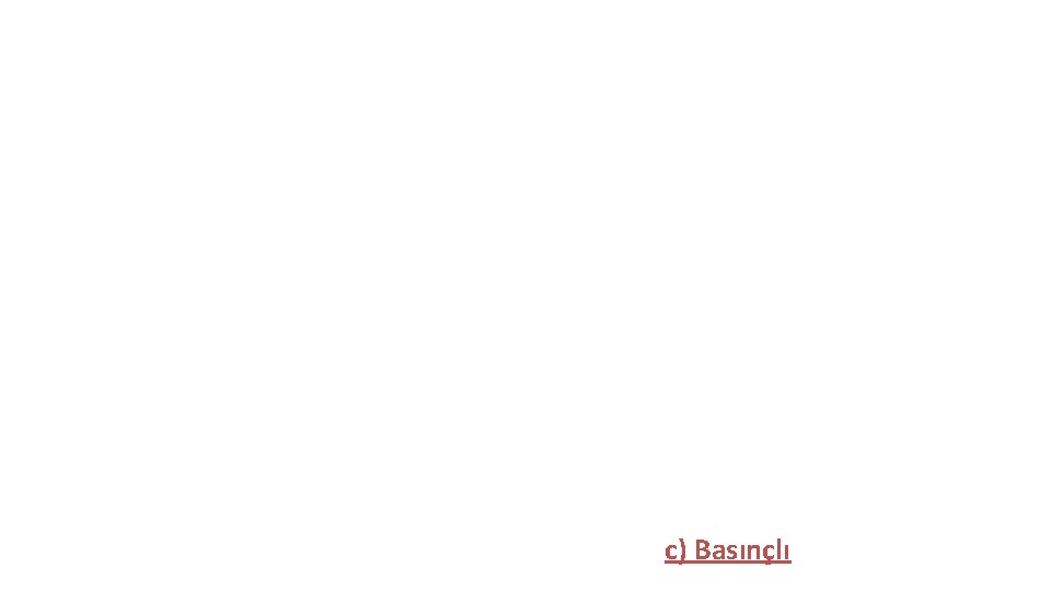 M. K. Ü B S M c) Basınçlı 