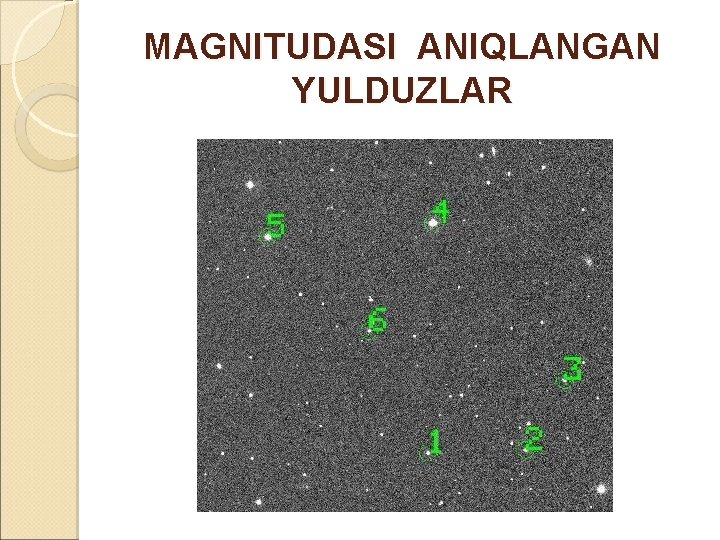 MAGNITUDASI ANIQLANGAN YULDUZLAR 