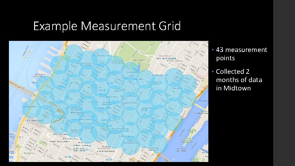 Example Measurement Grid • 43 measurement points • Collected 2 months of data in