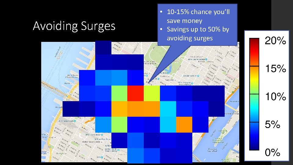 Avoiding Surges • 10 -15% chance you’ll save money • Savings up to 50%