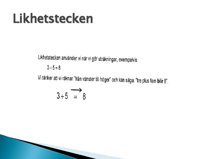 Likhetstecken 