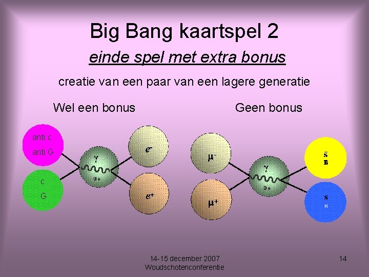 Big Bang kaartspel 2 einde spel met extra bonus creatie van een paar van