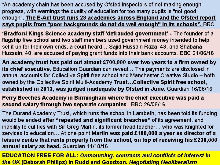 “An academy chain has been accused by Ofsted inspectors of not making enough progress,