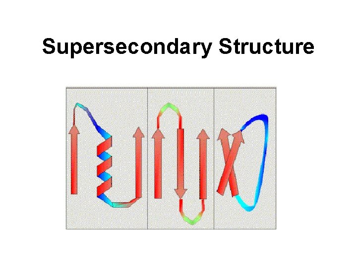 Supersecondary Structure 