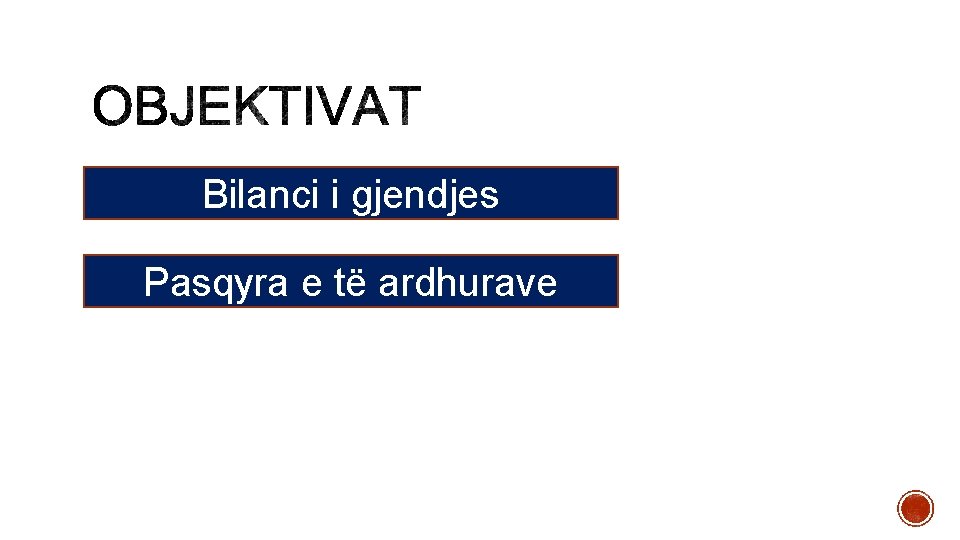 Bilanci i gjendjes Pasqyra e të ardhurave Bilanci i gjendjes Pasqyra e të ardhurave