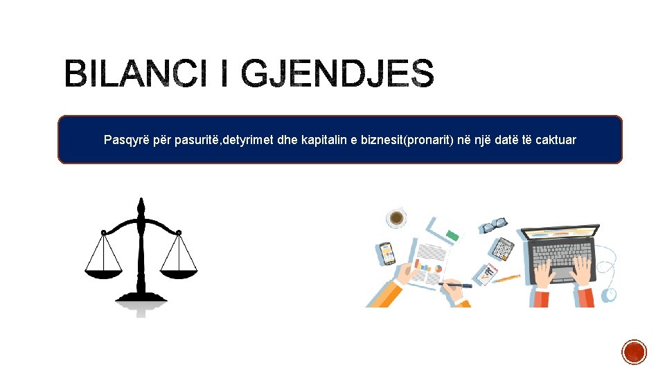 Pasqyrë për pasuritë, detyrimet dhe kapitalin e biznesit(pronarit) në një datë të caktuar Pasqyrë për pasuritë, detyrimet dhe kapitalin e biznesit(pronarit) në një datë të caktuar