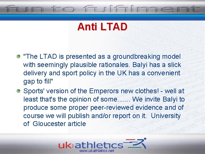 Anti LTAD "The LTAD is presented as a groundbreaking model with seemingly plausible rationales.