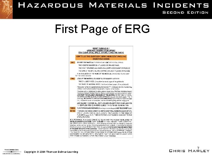 First Page of ERG 7 