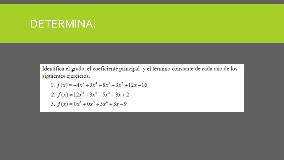 DETERMINA: DETERMINA: