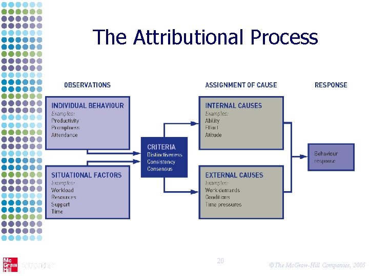 The Attributional Process 20 ©The Mc. Graw-Hill Companies, 2005 